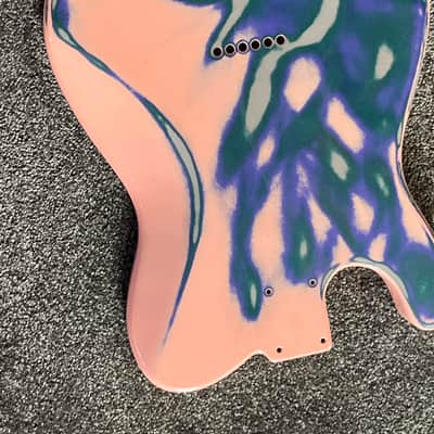 G&L Fullerton ASAT guitar body Coral Reef Alder USA image 5