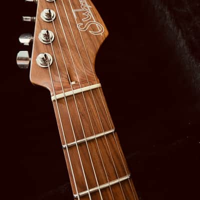 Suhr Translucent Purple Waterfall Burl Standard Custom Shop image 17