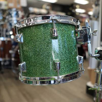 Pre-Owned Modified Taye 3-PC Shell Pack 10/13/18 (Custom Green Sparkle Finish) image 4