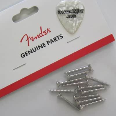 Fender Bridge Mounting Screws 5×1 Nickel 0015610049
