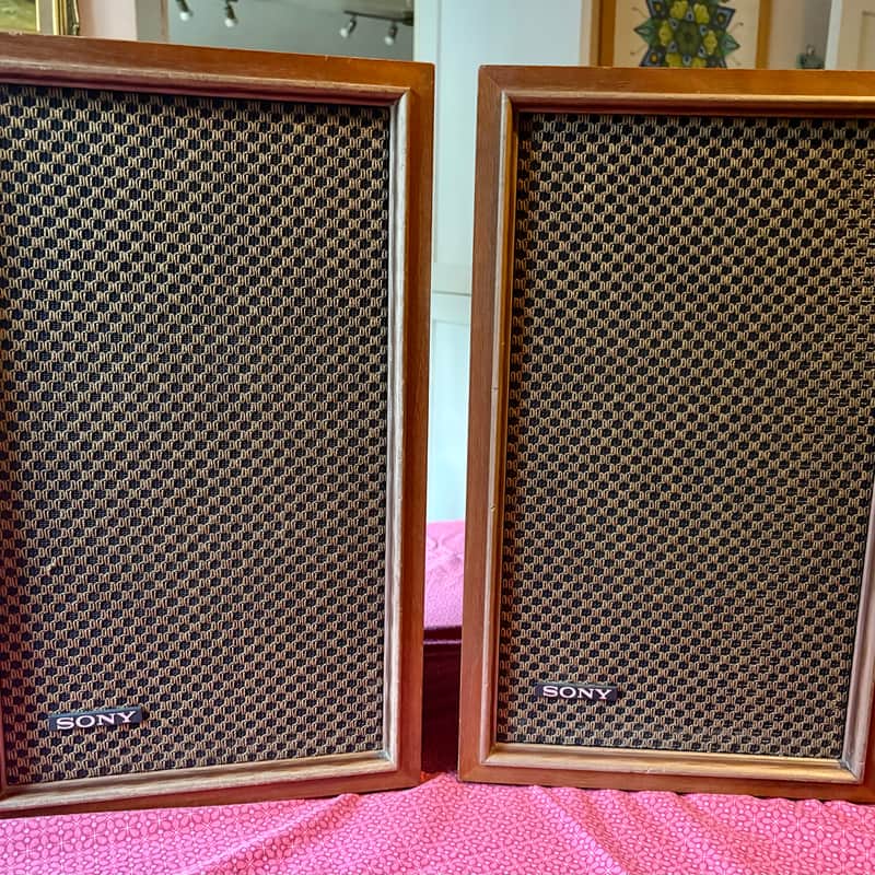 1972 Sony SS-510 Speaker System Mahogany Veneer
