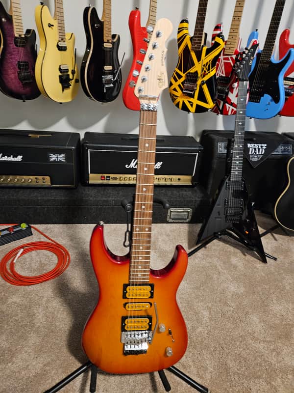 G&L USA Invader Plus Floyd Rose Cherry burst image 1