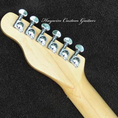 XX-Wide 2" Neck(51mm nut) X-Light Butterscotch Telecaster+ 12" Radius Maple/Ebony 22 Frets+ Twin Blade Humbucker Bridge Pickup w/Coil Split+Treble-Bleed Circuit+ Leveled, Crowned and Polished Frets +Grover 406c Locking Tuners+ Full Low-Action Setup! image 6