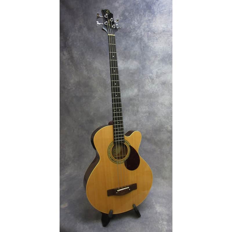 Greg Bennett Design by Samick Samick AB-2 Acoustic 4-string Bass - w/case – Natural Finish image 1