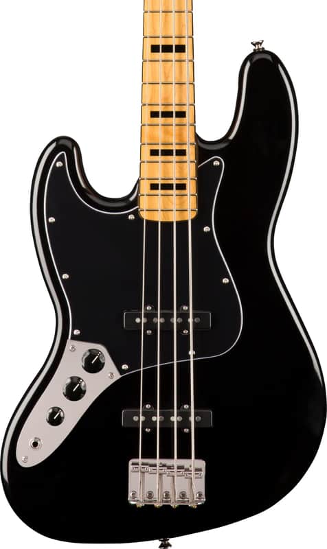 Squier Classic Vibe '70s Jazz Bass Left Handed Bass Maple Fingerboard Black image 1