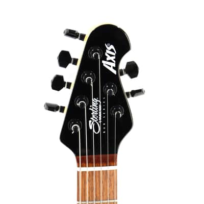 Sterling by Music Man SUB Series Axis in Black with White Body Binding image 5