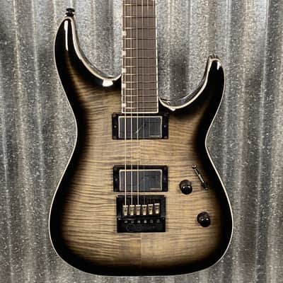 ESP LTD MH-1000 Evertune Flame Charcoal Burst Guitar MH1000ETFMCHB #2758 Used image 1
