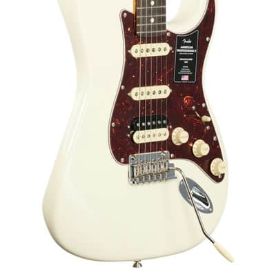 Fender American Pro II Stratocaster HSS Rosewood Olympic White w/Case image 9