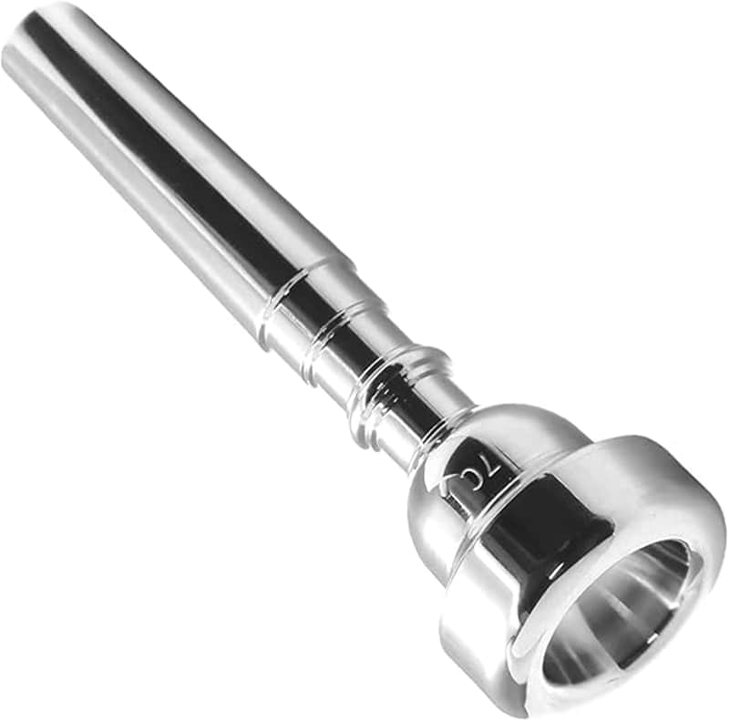 Trumpet Mouthpiece, Silver Plated 7C Trumpet Mouthpiece Brass Mouthpiece Replacement Trumpet Accessories Instruments Mouthpiece for Beginners, Professional Players image 1