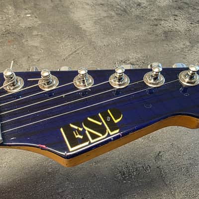 ESP M-III CUSTOM SHOP Cyber Joint Prototype Ash & Mahogany HSS Super Strat FR Floyd Rose Mirage II Guitar image 5
