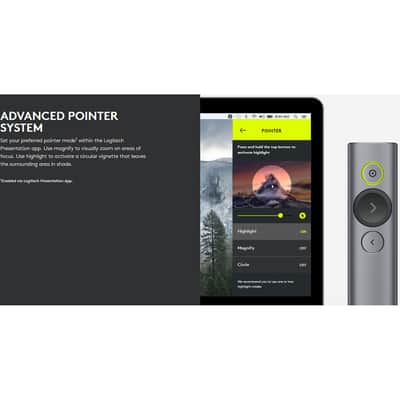 Logitech Spotlight Presentation Remote, Slate image 4