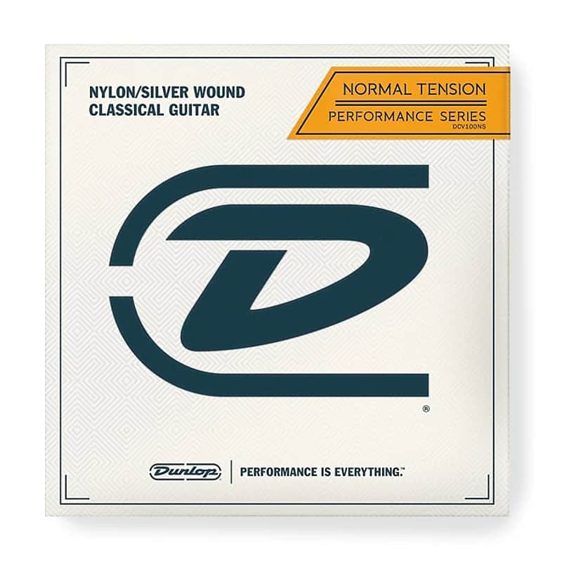 Dunlop DCV05ANS Performance Series Silver Wound Nylon Classical Guitar String - A (Normal Tension) image 1