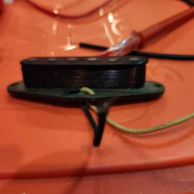FENDER STRATOCASTER PICKUP 1982 grey bottom, rewound, meter reads 6.64 image 4