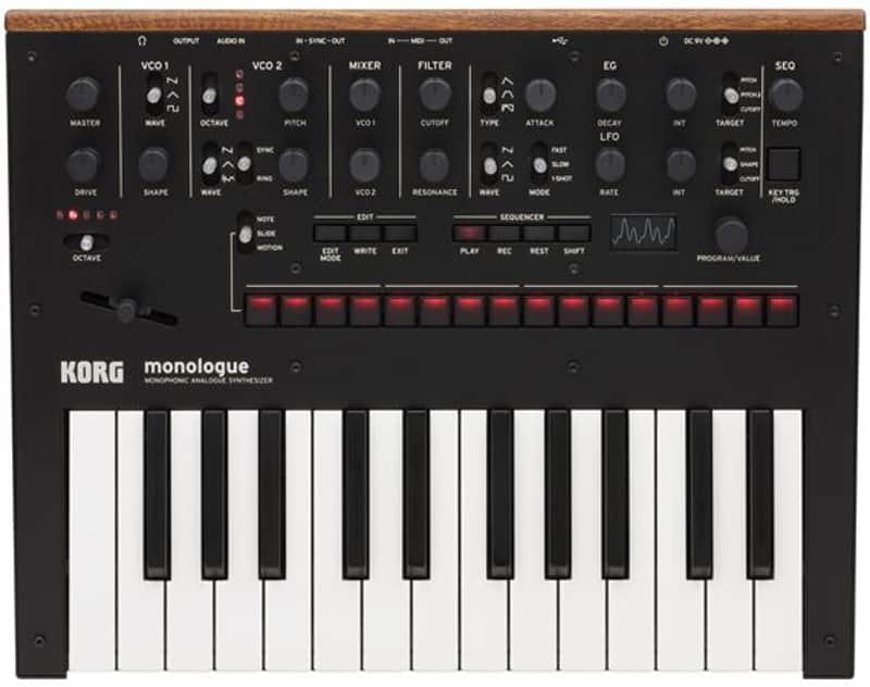 Korg Monologue Analog Synthesizer in Black image 1