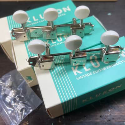 Kluson ®️Les Paul Junior Tuners  Traditional "Three on a Plate single The original  Single line image 2