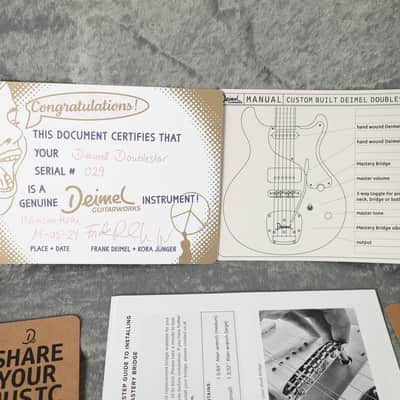 Deimel Guitar Works Doublestar RawTone Set-Neck - 2024 - Open Pore, Matt Purple Candy Metallic. NEW, (Authorized Dealer) image 17