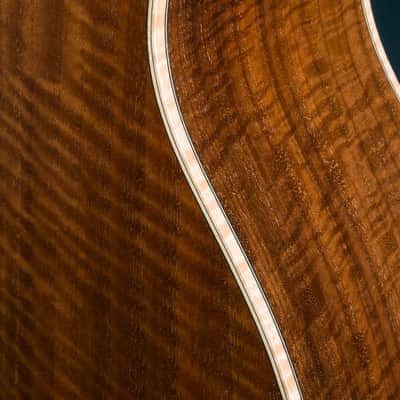 Huss and Dalton 0-SP Parlor 12-Fret Figured Black Walnut and and Bearclaw Sitka Spruce Sunburst Custom NEW image 18