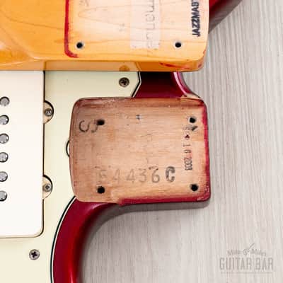 2008 Fender Thin Skin American Vintage '62 Jazzmaster Yamano FSR Candy Apple Red w/ Case image 18