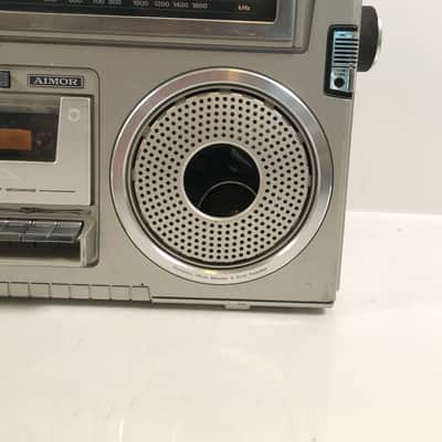 Vintage AIMOR AM-FM Stereo Cassette Recorder Boombox Ghetto Blaster ST-804FS2 image 4