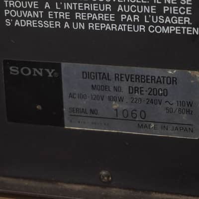 Sony DRE-2000 Digital Reverberator 1981 image 3