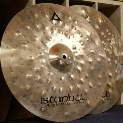Istanbul Agop 17" Xist Dry Dark Brilliant Hi-Hats 1058/1557g image 5