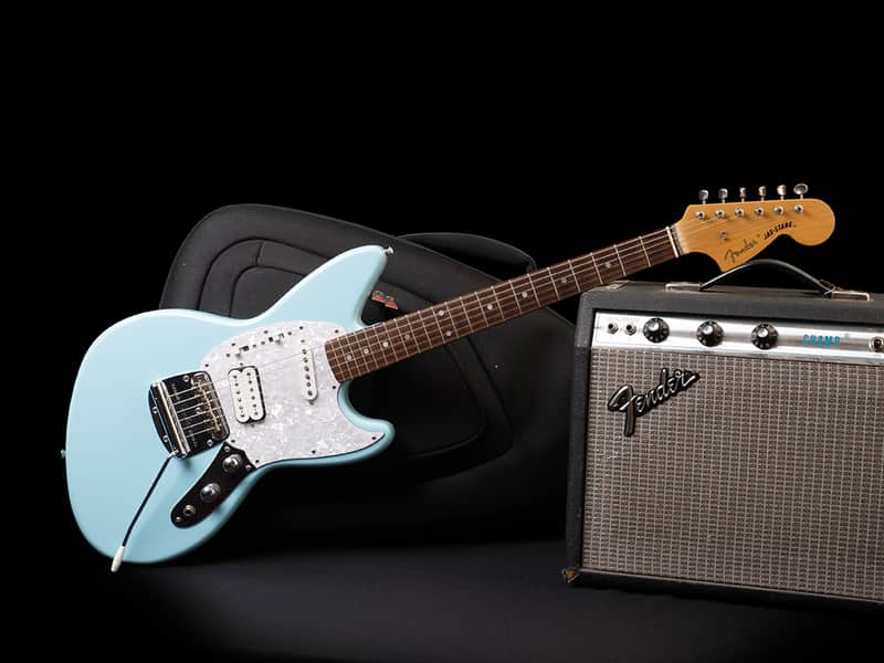 Fender Jagstang Kurt Cobain 2001 - daphné Blue image 1