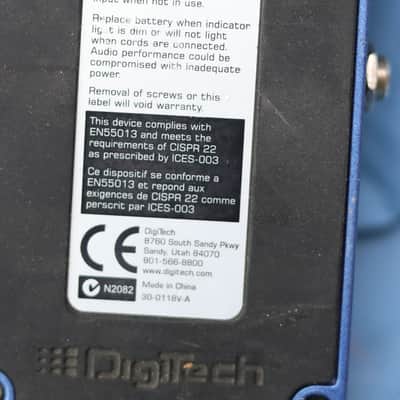 DigiTech multi chorus digital voice chorus - blue image 7