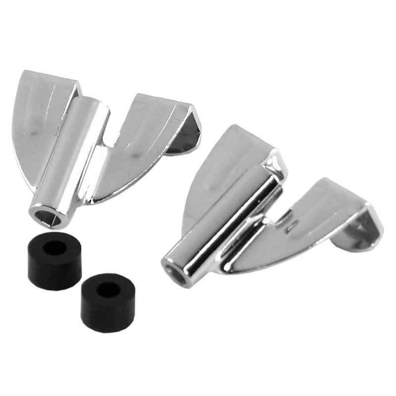 Ludwig P2300RP Classic Bass Drum Claws With T-Handle Rod Inserts (2 Pack) 2010s - Chrome image 1