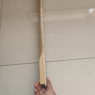 Maple Guitar Neck with Rosewood Fretboard Block Inlay - 22Fret Reverse headstock image 8