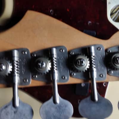 Fender jazz bass matching-head 1969 - Olympic white image 7