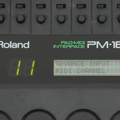Roland PM-16 Pad-MIDI Interface 16Drum Pads to MIDI Converter w/ 100-240V PSU image 3