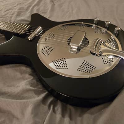 Danelectro SW RES59 BLK - Electric Resonator Guitar - Black Gloss - Like New image 3