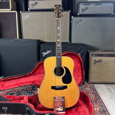 Morris D41 Style X-Braced Dreadnought Model W50 Jacaranda MIJ - 1970's image 13
