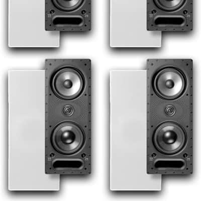 Polk Audio Vanishing Series 265-LS In-Wall 3-Way Loudspeakers | 4 Speakers | Rotating Cam System for Easy Installation | White Grilles image 3