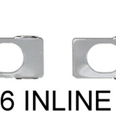 Hipshot® Universal Mounting Plate Kit~For 6 Inline Tuners~Chrome~USA~Brand New image 1