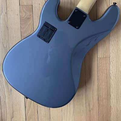 Warmoth P Body with JJ Pickups 2021 Charcoal Frost Metallic image 6