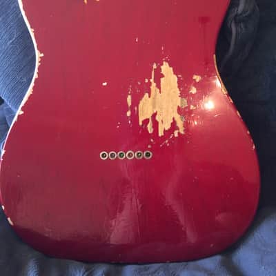 GJ2 Hellhound Sugar Pine Heavy Relic 2015 Trans Vintage Red custom shop telecaster image 8