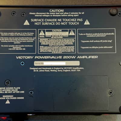 Victory Amplification PowerValve 200 Compact Power Amplifier 200w Black image 3