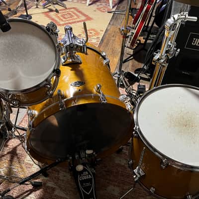 Tama Starclassic Birch/Bubinga Performer 2014 with snare - Honey Amber Gold image 7
