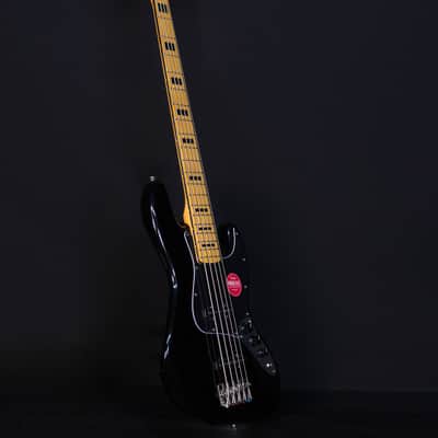 Squier Classic Vibe '70s Jazz Bass V, Maple FB, Black image 8