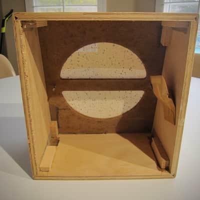 JENCO Speaker Cabinet 8" Vintage NOS Empty Cabinet Only Circa-1950s-1960s-Brown with Splatter Grill Cloth image 18