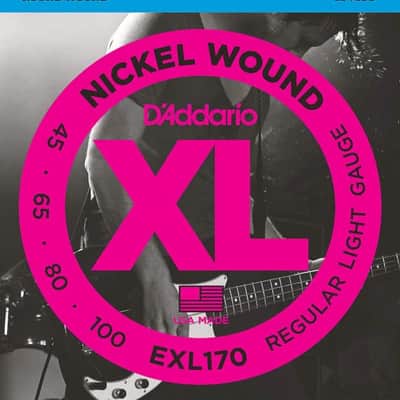 D'Addario EXL170 Nickel Wound Bass Guitar Strings, Light, 45-100, Long Scale image 1