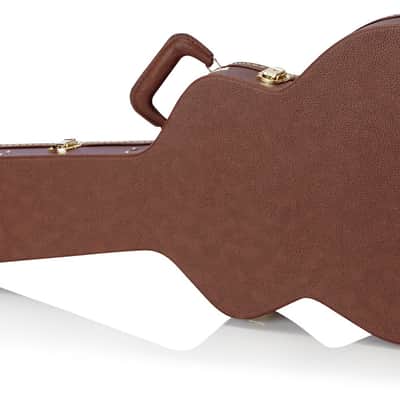 Gator Semi-Hollow Guitar Deluxe Wood Case (GW-335-BROWN) image 16