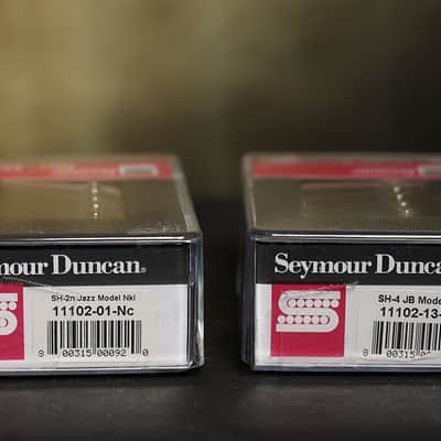 Seymour Duncan JB Jazz Hot Rodded Pickup Set Humbucker SH-4 Bridge and SH-2n Neck Nickel image 2