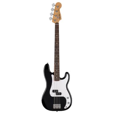 Fender Standard Precision Bass Guitar - Black w/Laurel FB image 2
