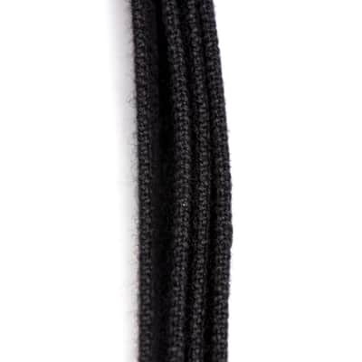 Reunion Blues Merino Wool 2" Wide Guitar Strap, Black (RBS-29), Length = 42"-60" image 5