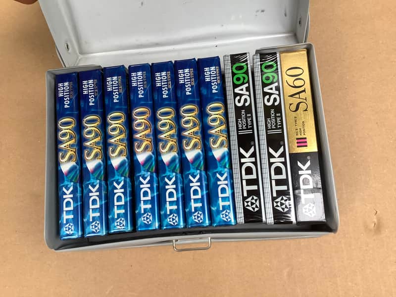 10 x TDK Vintage SA TDK SA 90 - 60 AUDIO TAPE CASSETTE new old stock image 1