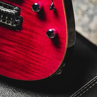 Suhr Dealer Select Limited Run Modern HSH FMT-Magenta Pink Stain w/Black Headstock image 3