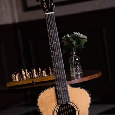 Cort Gold Passion Modern Concert Acoustic-Electric Guitar w/ Hard Case, Natural Glossy image 17
