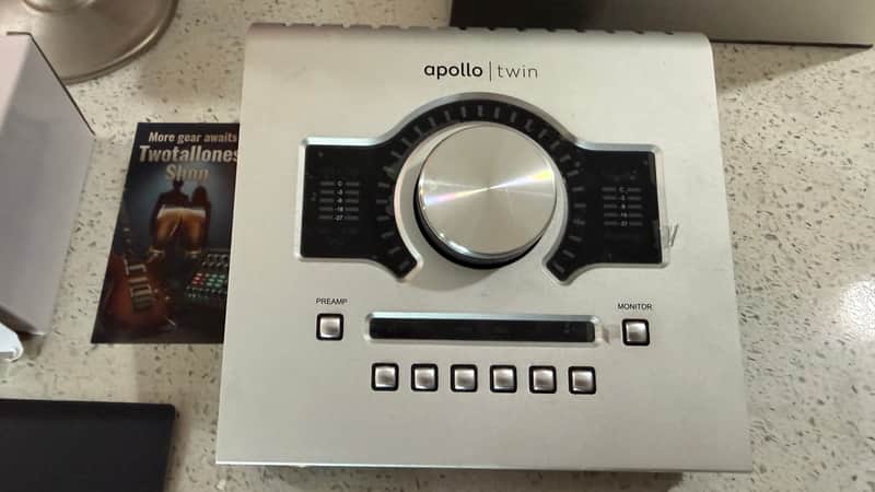 Universal Audio Apollo Twin Thunderbolt Audio Interface w/ Box PSU Cable image 1